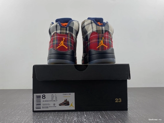 Plaid Jordan Retro  5 FD4814-008 0719